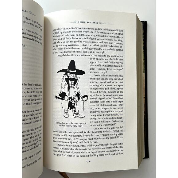 😍Grimm's Complete Fairytales Hard Cover Gold Embossed 211 Stories With Ribbon - Picture 5 of 5